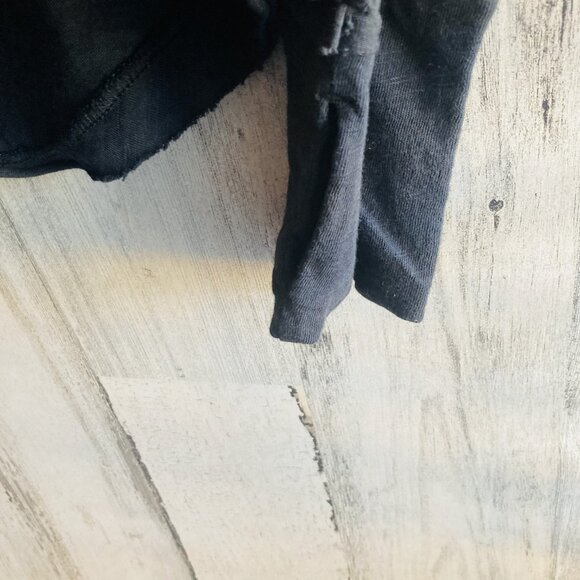 NWOT  Free People We The Free Arden Tee XS Black Long Sleeve Boho - Picture 9 of 14